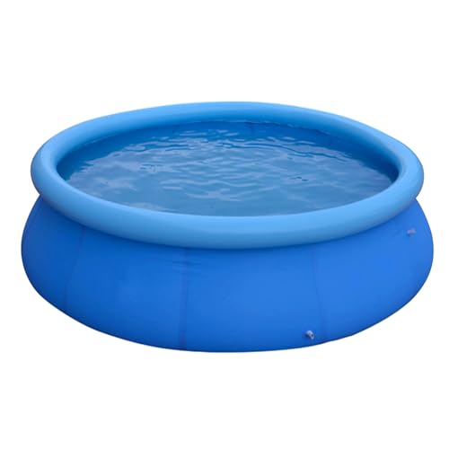 BMWJYLPM Inflatable Swimming Pool, Outdoor Circular Swimming Pool, Easy to Set Up, Backyard Home Swimming Pool(360 * 76cm)
