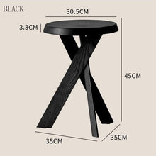 zhenghaoyu89 Sofa Side End Table Wooden Simple Side Table Small Round Low Stool Living Room Balcony Nightstand