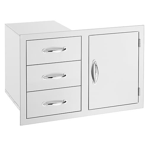 TrueFlame 33-Inch 3-Drawer & Access Door Combo