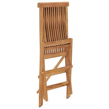 LMTYOENFG 8-Piece Teak Garden Chair Set, Solid Wood Folding Outdoor Dining Chairs for Patio, Balcony and Backyard, Brown Foldable Lawn Seating, No Assembly Required