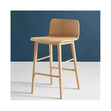 DINBOZ26X Counter Stools Original Wood Color High Stool Bar Restaurant Household Wooden High Chair Multi-Size Optional Bar Stools(XL)