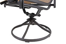 Garden Elements Outdoor Bellevue Metal Aluminum Patio Chair Sling Rocker Brown