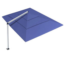 EliteShade USA Atlas 3-Tier 10x13FT Full Aluminum Cantilever Patio Umbrella for Outdoor Restaurant Garden Courtyard Deck Pool and Marketing with Light (No battery), Navy Blue