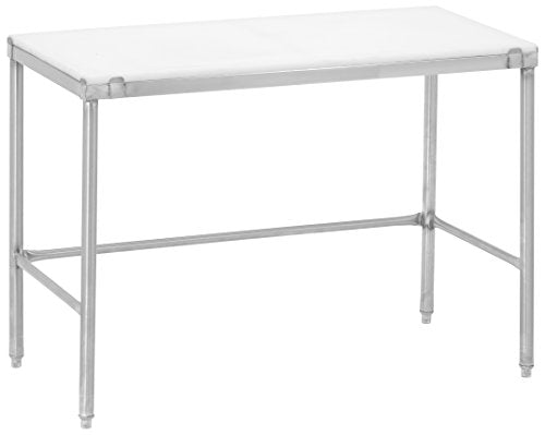 Channel Manufacturing Poly Top Stainless Steel Work Table 24"x72" White