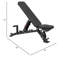 Bolt Fitness Supply VENOM Gapless Adjustable Bench Black