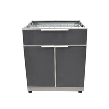 Blue Sky Outdoor Living 2-Piece Stainless Steel Outdoor Kitchen Combo Set – 1x 2 Door Cabinet, 1x 1 Drawer, 2 Door Cabinet, 2X 36 Extended Countertop