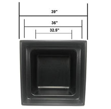 Custom Pro 36x36 Inch Heavy Duty Fountain and Waterfall Basin Reservoir Black