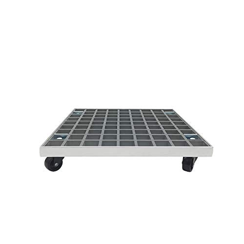 QUANGJN Garden Flower Pot Stand On Wheels with Heavy Duty Plant Pot Mover Dolly Large Rectangle Gfrp Plant Pot Trolley Caddy On Wheels for Indoor and Outdoor Use White 77,Grey-61x42