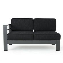 Christopher Knight Home Cape Coral 11 Piece Outdoor Conversation Set with Chaise Lounge and Fire Table Gray + Dark Gray
