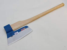 Wisemen Trading Muller Big and Long Broad Axe Ash Handle Left Bevel Natural Forged
