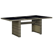 WEMYUFURN Garden Table Brown and Black Bistro Table Coffee Tables for Backyard Pool