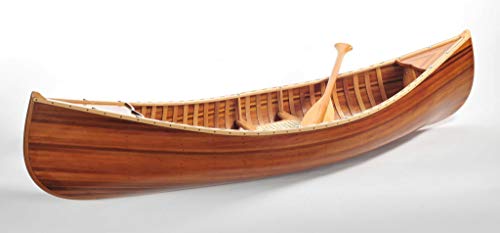 HomeRoots 20.25" x 70.5" x 15" Wooden Canoe with Ribs Matte Finish Wooden