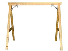 Ecommersify Inc 4Ft Cypress Porch Swing Stainless Steel Fasteners with Pine Wood Swing Stand Made in USA