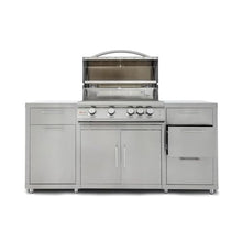 Blaze 6 ft Stainless Steel BBQ Island w/Premium LTE 32 in. Natural Gas Grill - BLZ-SS-ISLAND-4LTE2-NG