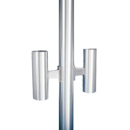 Eder Flag Flagpole Tunnel Lights for 8 Inch Diameter Pole Clear Anodized