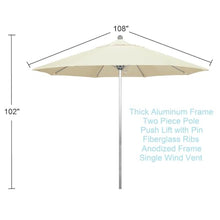 OROTLECT 108'' Market Umbrella