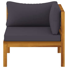 vidaXL 12 Piece Patio Lounge Set with Cushion Solid Acacia Wood