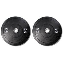 Ader Solid Black Rubber Bumper Olympic Plates Set 370LB Set