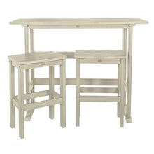 highwood AD-KITBALC2-WAE Lehigh 3pc Bar Height Balcony Set, Whitewash