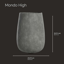 COSAPOTS Mondo High Tall Fiberglass Planter, Indoor/Outdoor