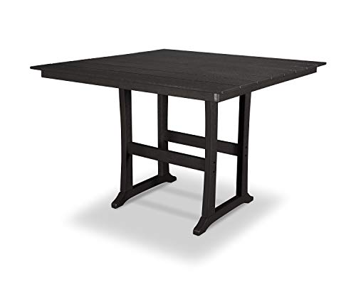 Trex Outdoor Furniture™ Farmhouse Trestle 59" Bar Table in Charcoal Black