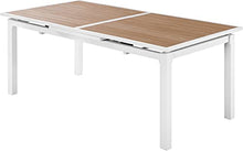 Meridian Furniture 365-T Nizuc Collection Modern | Contemporary Outdoor Patio Extendable Dining Table with Durable Aluminum Frame