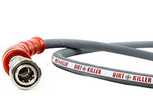 100 FT Grey Non Marking Pressure Washer Hose - Double Wire - 6000 PSI - Stainless Steel Quick Disconnects - Bend Restrictors