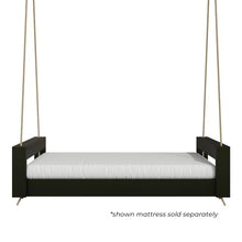 Amish Casual The Lancaster Amish Crafted Porch Daybed Swing, Made in The USA from Kiln Dried Pine (5 Foot, Black Paint)