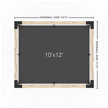 TOJAGRID Pergola Kit with Shade Sail for 6x6 Wood Posts 10x12 Graphite