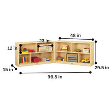 Jonti-Craft Low Mobile Fold-N-Lock Yellow