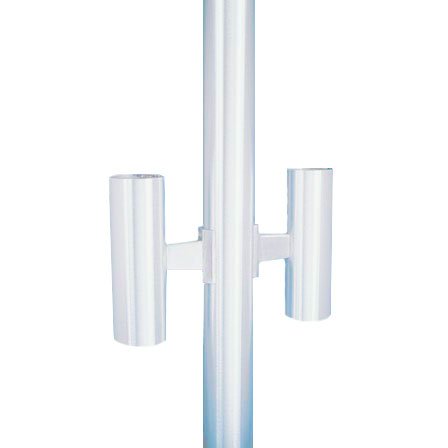 Eder Flag Flagpole Tunnel Lights for 5 Inch Diameter Pole White Powder Coat