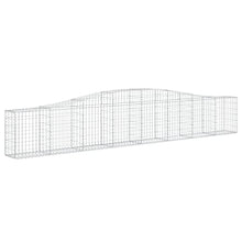 Arched Gabion Baskets 2 pcs Galvanized Iron for Outdoor Plants White Black