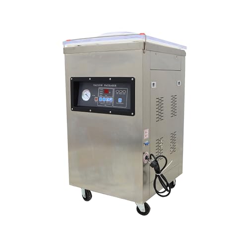 BREVELTION Stainless Steel Single Chamber Vacuum Packaging Machine 110V 750W