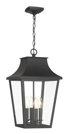 Minka Lavery 73347-66 Altimeter Outdoor Pendant, 4 B10.5 E12 Socket(s), Sand Coal (Bulbs Not Included)