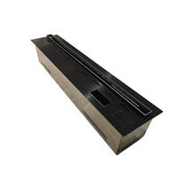 Fireplace 128-color Adjustable Mist Fireplace, Ultra-thin Steam 3D Simulated Flame Decoration, with Remote Control and Panel Control Fireplace 3D Fireplaces ( Color : Brushed stainless steel , Size :