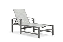 Winston Stanford Sling 3pc Chat Set (2 Chaises, Side Table) Gray Screen