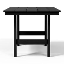 WestinTrends Ashore 7-Piece HDPE Outdoor Rectangular Patio Dining Table Set, Black