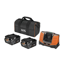 AEG 18V Pro18V Battery Starter Kit SETLL1850SHD 2x5Ah Two Batteries and Charger