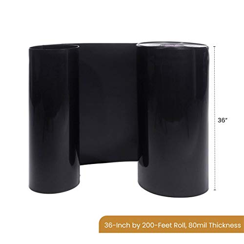 DeepRoot Water Barrier Versatile Bamboo Garden Barrier 36" x 200' Roll Black