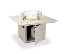 Polywood® Square 42" Fire Pit Table (Sand)