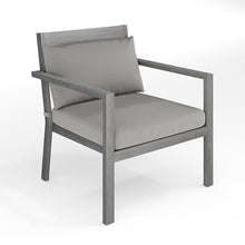 Martha Stewart Bedford Indoor/Outdoor Patio Accent Chairs, Gray, 2-Pack