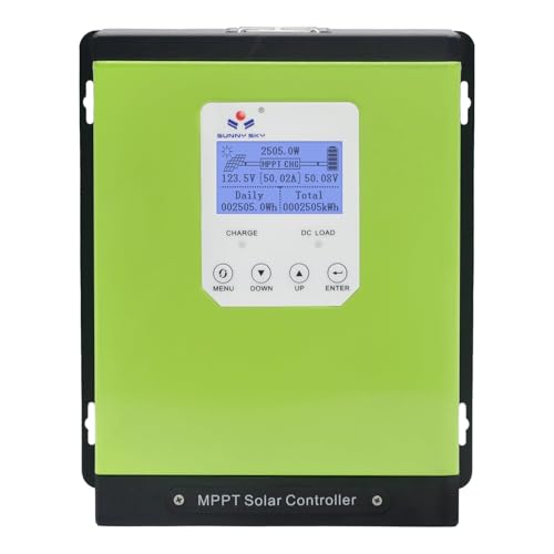 MPPT Solar Charge Controller 40A 60A 80A 120A 12V24V36V48V Auto, Solar Battery Panel Regulator , Max 170v PV Input, fit for Sealed, Gel, Flooded, and Lithium Batteries 570W-6800W (120A)