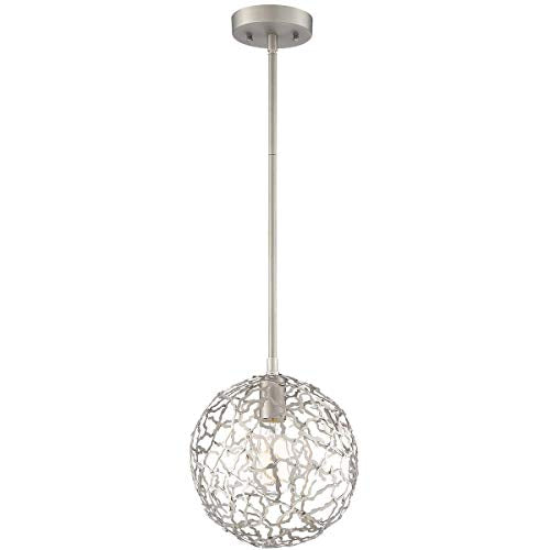 Zeev Lighting P30037-1-SN Helios Pendant, Nickel