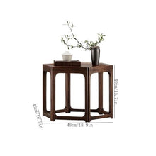 YUHUAWF Bonsai Base Simple Low Wooden Bonsai Stand Plant Shelf Square Round Wooden Bonsai Base