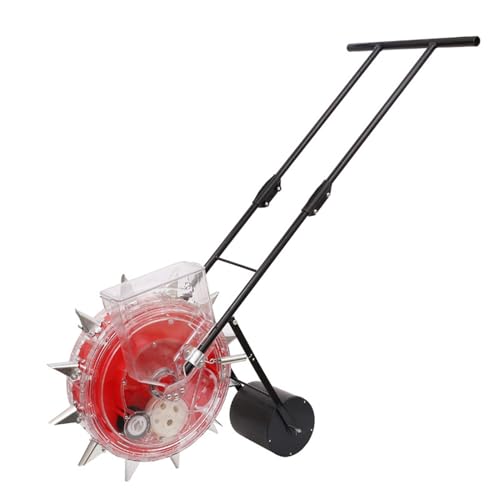 JIANGSS Handheld Seeding Machine,Roller Corn Seeder,Fertiliser Spreader,Garden Seed Planter Spreader,Lawn & Garden Spreaders,Precise Seeding Machine,Planting Depth 3.5-7.8 cm,12holes