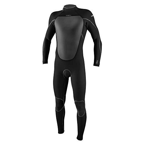 O'Neill Wetsuits Men's Heat 4/3mm Back Zip Full Wetsuit Black/Black