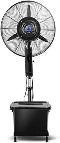 DFEDHF Industrial Misting Fan with Oscillating Cooling Mist Humidifier Height Adjustable 3 Speed Swivel Function Misting Cooling Fan for Home Office and Restaurant 42L, Copper-65CM