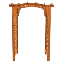 Keystone Amish Co. Newberry Cedar Garden Arbor, Heavy Duty Outdoor Wooden Archway Trellis for Climbing Plants, Amish Crafted, Made in USA, 4-Foot, Cedar Stain