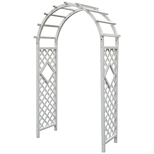 Rose Arch Wood,Weatherproof Garden Arches,Pergola Trellis,Archway Trellis for Climbing Plants,Rose Tendrils,Arbors,Climbing Aid,Outdoor Garden Lawn,Backyard Terrace,Wedding,120x215cm/140x225cm