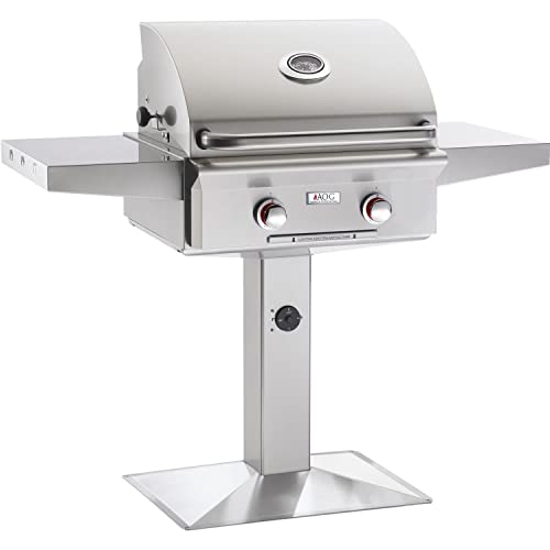 AOG American Outdoor Grill T-Series 24-Inch 2-Burner Propane Gas Grill On Pedestal - 24PPT-00SP